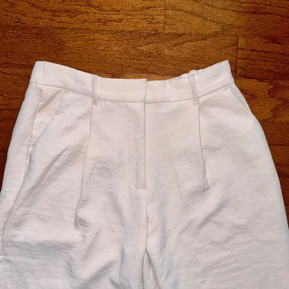 Abercrombie Cream High Rise Wide Leg Crepette Pant- Size 28 - Picture 10 of 12